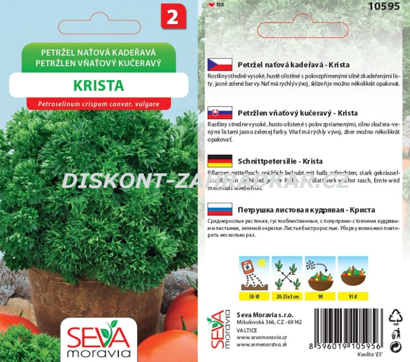 10595 Petržel nať. kadeřavá Krista 2g / 2501