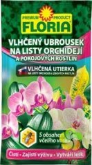 FLORIA Vlhčený ubrousek na listy orchidejí a pokoj. rostlin 6g  - balení 10ks