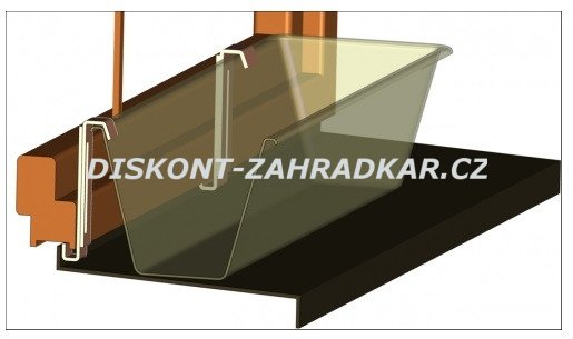 Držák truhlíku na parapet - Fixpot kovový antracit (2ks)