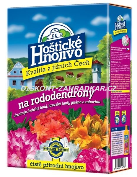 Hoštické hnojivo s guánem Rododendrony a azalky 1kg Hoštické hnojivo s guánem Rododendrony a azalky 1kg