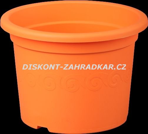 Plastia květináč Narcis 23 cm čokoládový