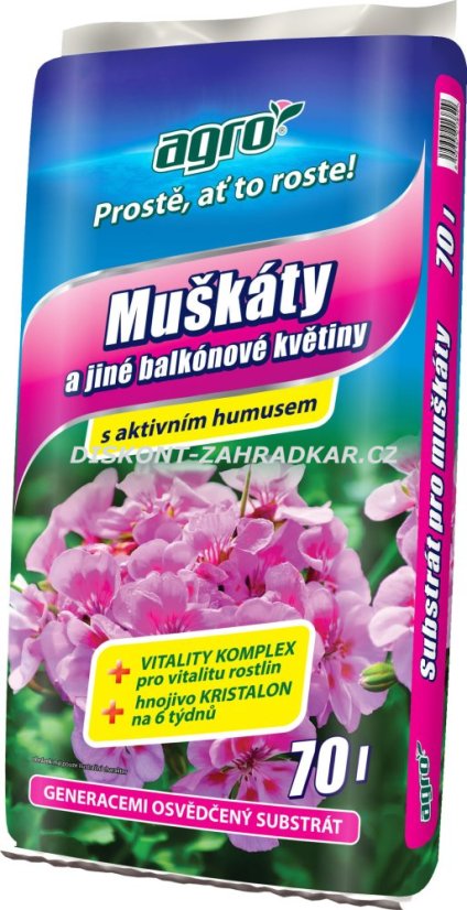 AGRO Substrát pro muškáty 70l