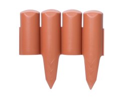 Palisáda s obrubou - Terracota 2,5m