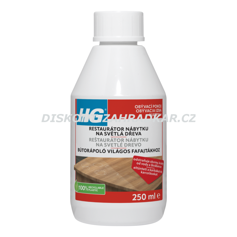 HG 41203 Restaurátor nábytku na světlé druhy dřeva 250 ml