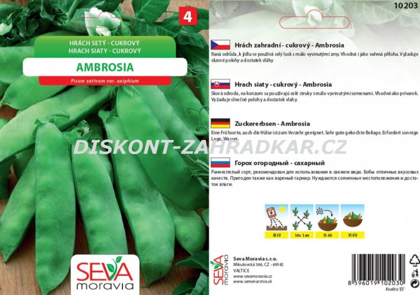 10203/x Hrách cukrový Ambrosia 25g