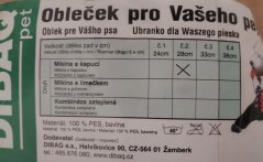 Mikina s kapucí č. 2 28cm červená/béžová