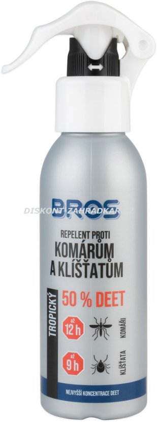 Bros - repelent proti komárům a klíšťatům 50% DEET 130 ml Bros - repelent proti komárům a klíšťatům 50% DEET 130 ml