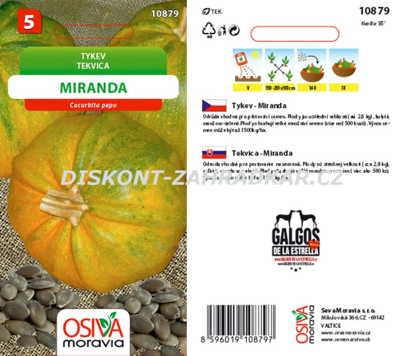 10879 Tykev olejná Miranda 10s / 3301