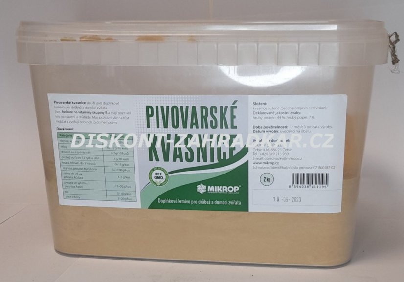 Pivovarské kvasnice 2kg