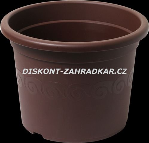 Plastia květináč Narcis 31 cm čokoládový