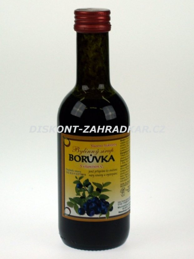 Bylinný fruktózový sirup BORŮVKA 290 g