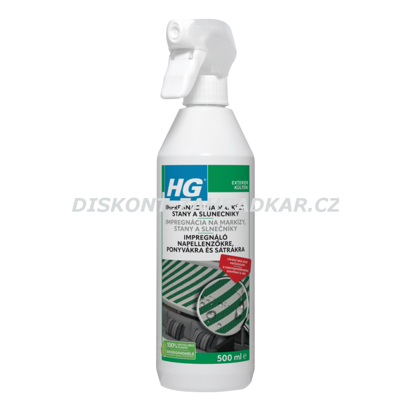 HG 62205 Vodotěsná impregnace pro slunečníky, markýzy, krycí plachty a stany 500ml