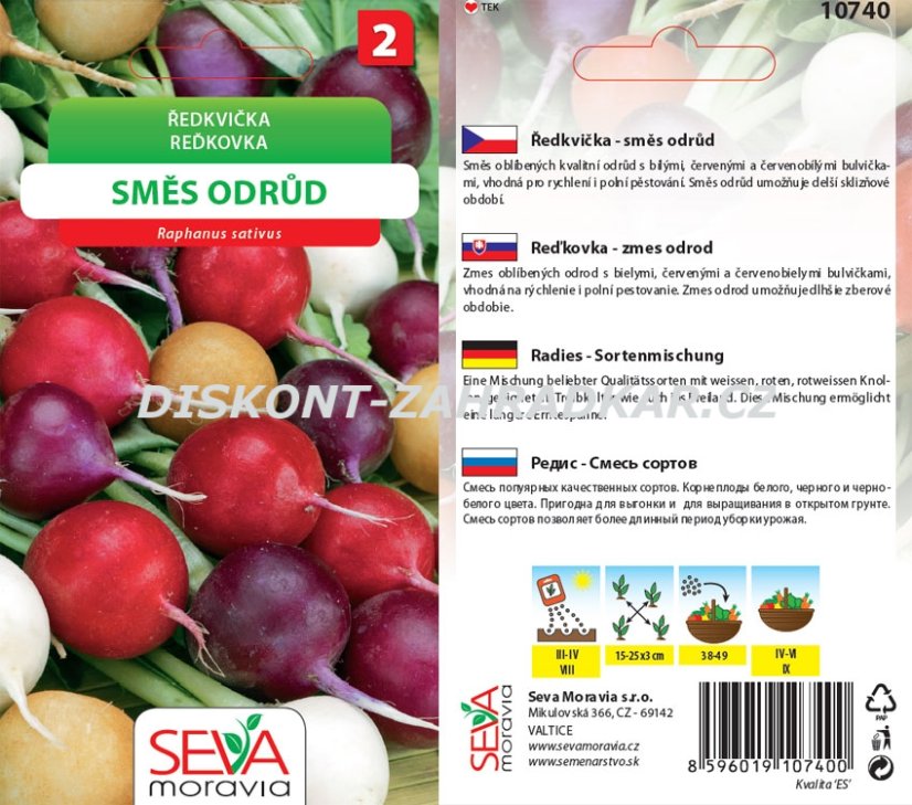 10740 Ředkvička Směs odrůd 5g / 2804 10740 Ředkvička Směs odrůd 5g / 2804
