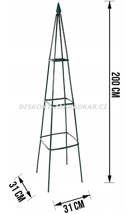 Zahradní pergola Pyramida 31x31x200cm / CH0293