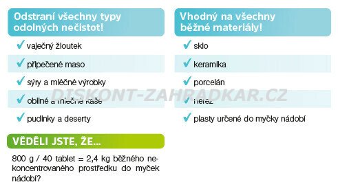 e 2053 Tablety do myčky nádobí 40x16g