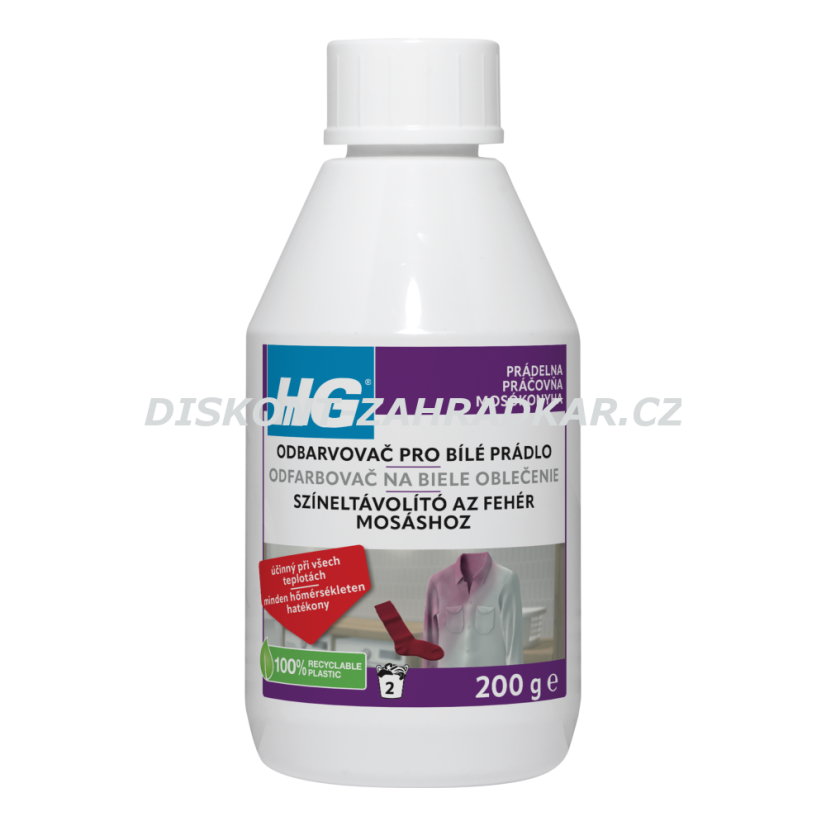 HG 27503 Odbarvovač pro omylem zabarvené bílé prádlo 200g
