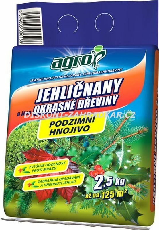 AGRO Podzimní hnojivo pro jehličnany 2,5kg AGRO Podzimní hnojivo pro jehličnany 2,5kg