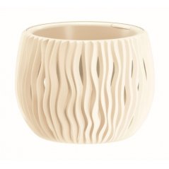 Květináč s vkladem SANDY BOWL krémový 29cm