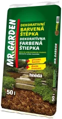 Dekorativní barevný mulč 50l hnědý Mr. Garden