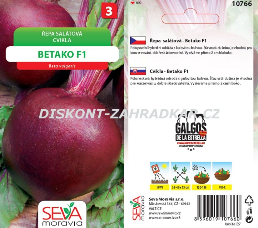 10766 Řepa salátová Betako F1 2g / 2904