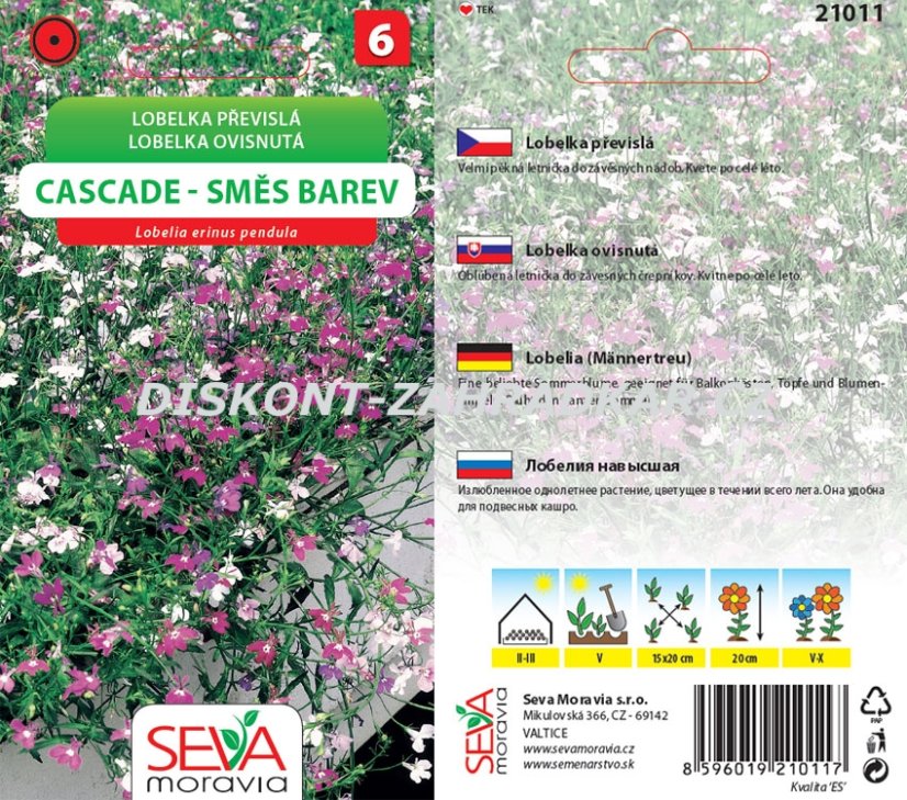 21011 Lobelka převislá Cascade 0,2g / 4209