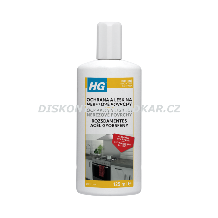 HG 48201 Rychlý lesk pro nerezový kov 125ml