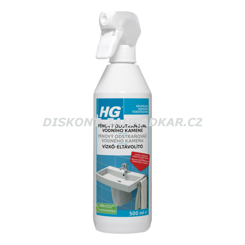 HG 21805 Pěnový čistič vodního kamene 500ml