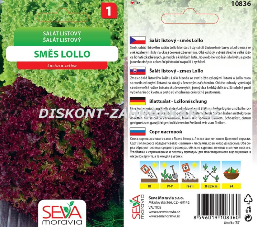 10836 Salát Lollo směs 0,5g / 3201 10836 Salát Lollo směs 0,5g / 3201