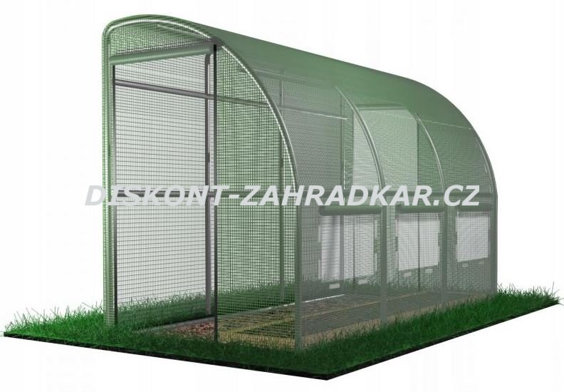Foliovník segmentový přístěnný 4x1,5x2m ZELENÝ/ CH1439