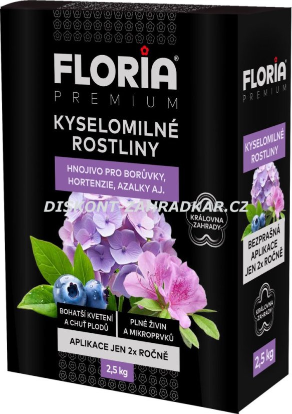 FLORIA PREMIUM Hnojivo pro kyselomilné rostliny 2,5 kg FLORIA PREMIUM Hnojivo pro kyselomilné rostliny 2,5 kg