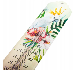 Venkovní teploměr papoušek 29,5cm / CH0228