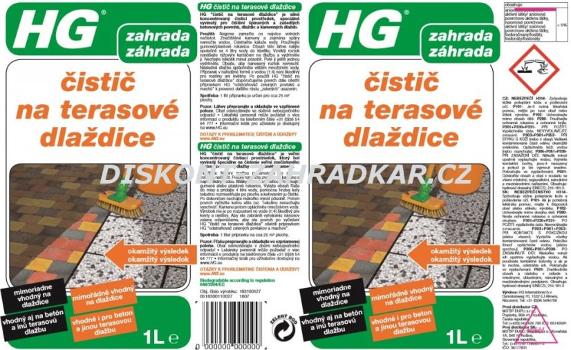 HG 18310 Čistič na terasové dlaždice 1000ml