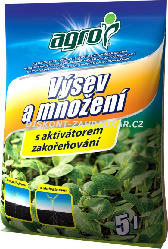 AGRO Substrát pro výsev a množení 5l AGRO Substrát pro výsev a množení 5l