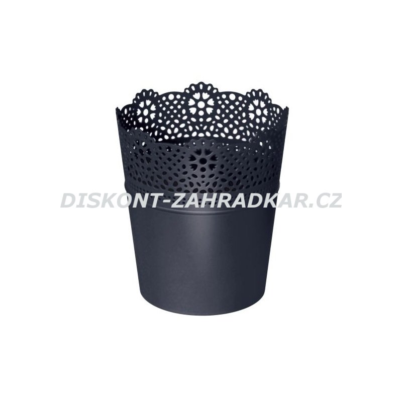 Obal s krajkou LACE antracit 180