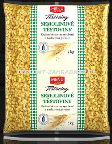 Kolínka 5kg - semolinové těstovy Kolínka 5kg - semolinové těstovy