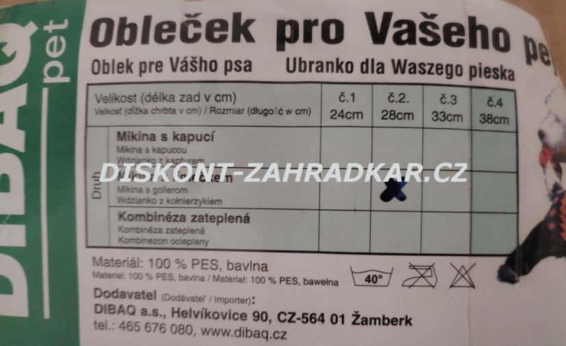Mikina s límečkem č. 2 28cm žlutá/černá