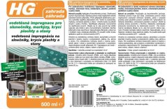 HG 62205 Vodotěsná impregnace pro slunečníky, markýzy, krycí plachty a stany 500ml