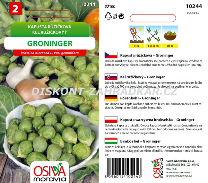 10244 Kapusta růž. Groninger 0,8g / 1211
