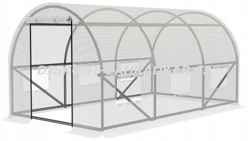 Foliovník segmentový 3x2x2m BÍLÝ / CH5569