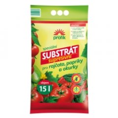 Supresivní substrát Profík pro rajčata, papriky a okurky 15l