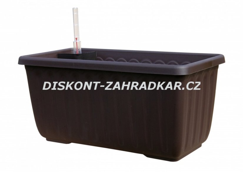 Samozavlažovací truhlík SIESTA LUX 40 cm - Čokoláda