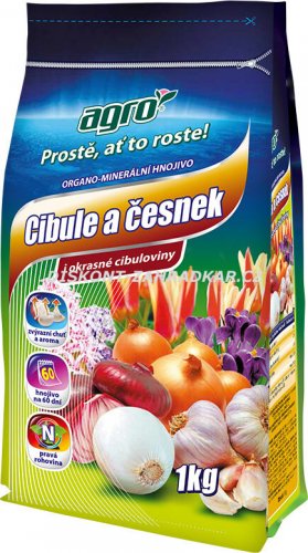 Agro organominerální hnojivo Cibule a česnek 1kg