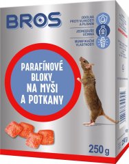 Bros Parafínové bloky na myši a potkany 250g VELKÉ