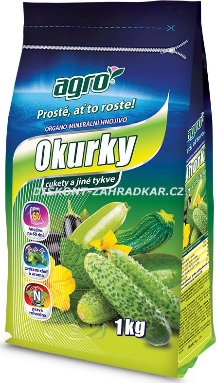 Agro Organominerální hnojivo Okurky a cukety 1 kg