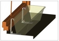 Držák truhlíku na parapet - Fixpot kovový čokoládový (2ks)