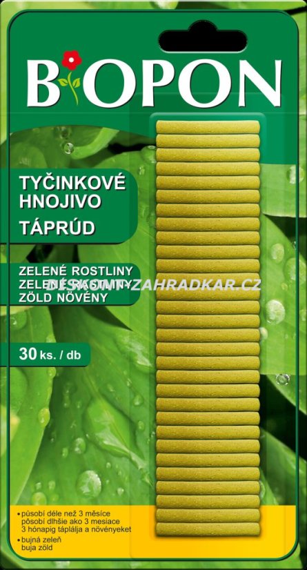 Bopon tyčinky pro zelené rostliny 30ks