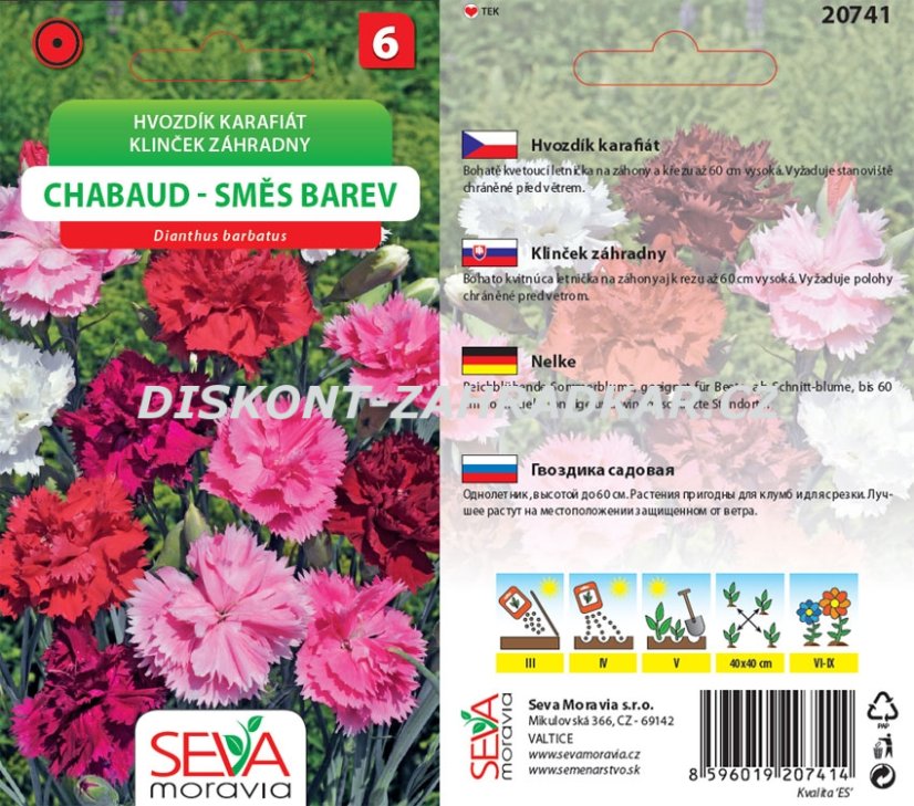 20741 Hvozdík karafiát Chabaud 0,5g / 4111