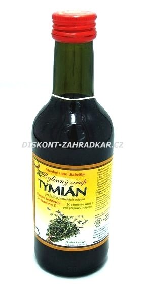 Bylinný fruktózový sirup TYMIÁN 290 g