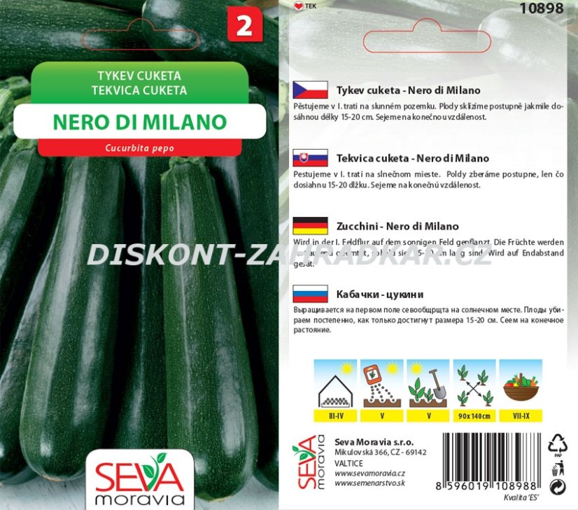 10898 Tykev cuketa Nero di Milano 10s / 3304 10898 Tykev cuketa Nero di Milano 10s / 3304