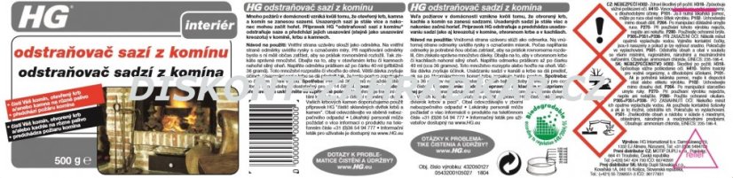 HG 43205 Odstraňovač sazí z komínu 500g